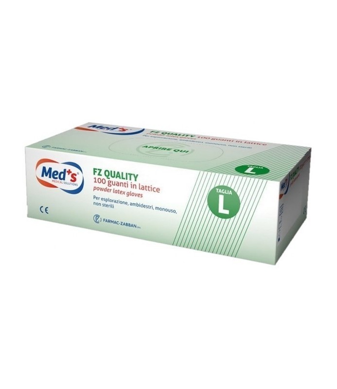 Guanti in lattice con polvere