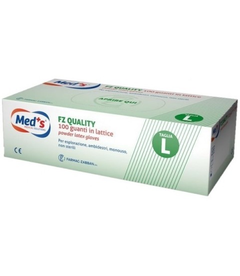 Guanti in lattice con polvere