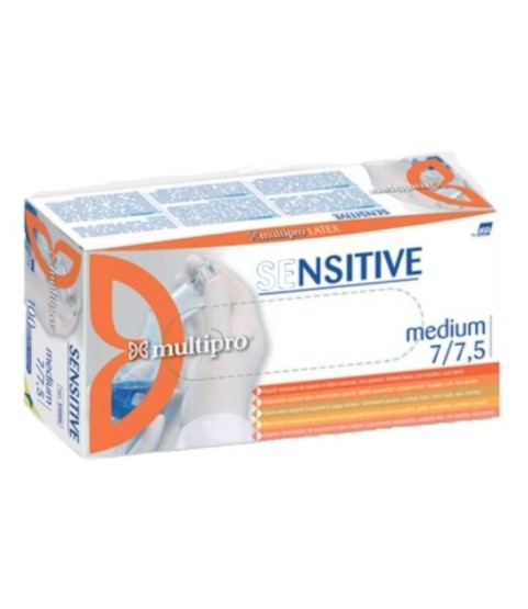 Guanti in lattice con polvere