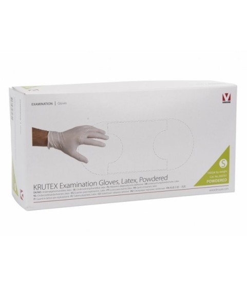 Guanti in lattice con polvere