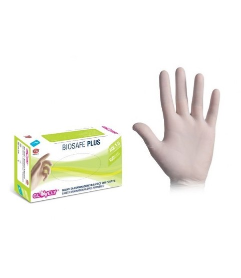 Guanti in lattice con polvere