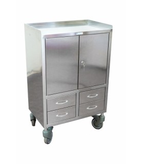 CARRELLO INOX 12 CASS.1 VANO AF