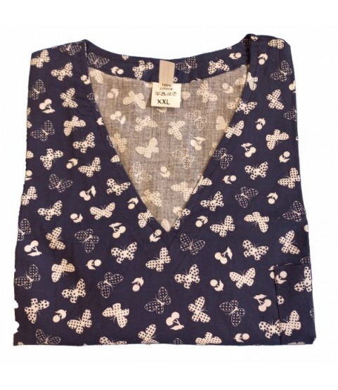 CASACCA BLUE SCURO COLLO A V   TG.XS