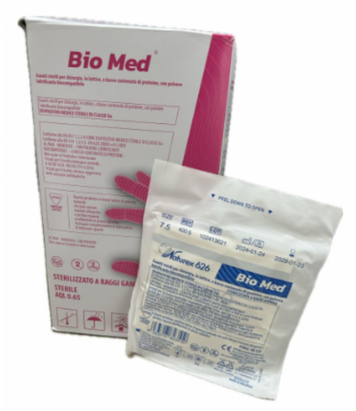 Guanti sterili con polvere IVA 5%