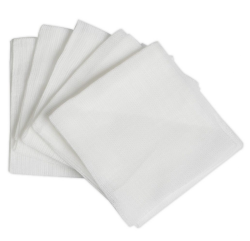 Garza piegata a strati cotone con filo di bario