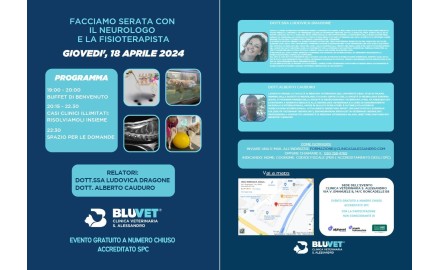 FACCIAMO SERATA CON IL NEUROLOGO E LA FISIOTERAPISTA